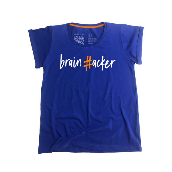 #brainhacker T-shirt Γυναικείο - Μπλε