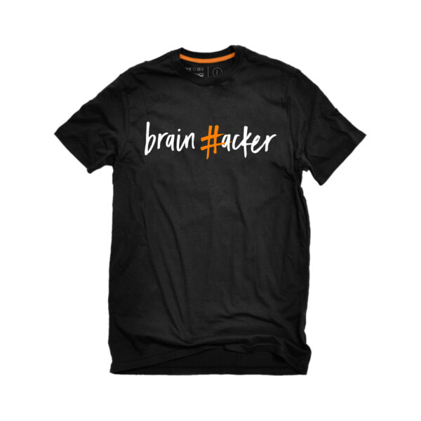 #brainhacker T-shirt Unisex - Μαύρο